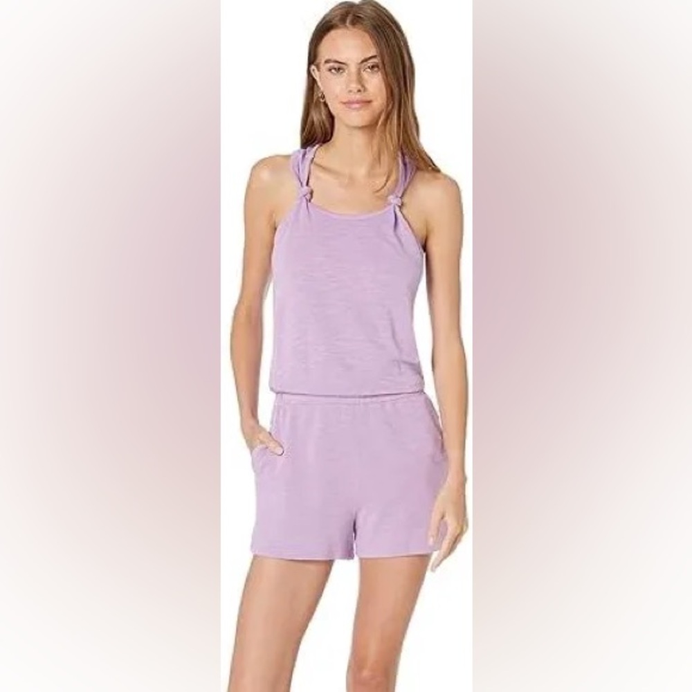 Monroe purple one piece romper